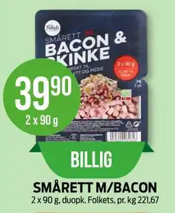 Kiwi SMÅRETT M/BACON tilbud