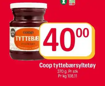 Coop Extra Coop tyttebærsyltetøy tilbud