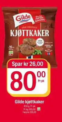 Coop Extra Gilde kjøttkaker tilbud