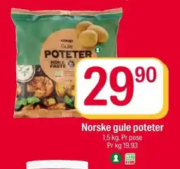 Coop Extra Norske gule poteter tilbud