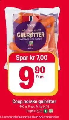 Coop Extra Coop norske gulrøtter tilbud