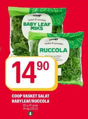 Coop Extra COOP VASKET SALAT BABYLEAF/RUCCOLA tilbud