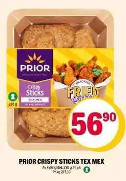 Coop Extra PRIOR CRISPY STICKS TEX MEX tilbud
