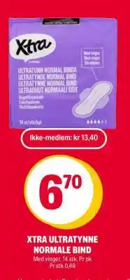 Coop Extra XTRA ULTRATYNNE NORMALE BIND tilbud