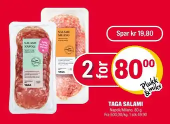 Coop Extra TAGA SALAMI tilbud