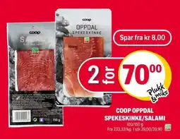 Coop Extra COOP OPPDAL SPEKESKINKE/SALAMI tilbud