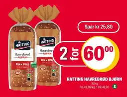 Coop Extra HATTING HAVREBRØD BJØRN tilbud