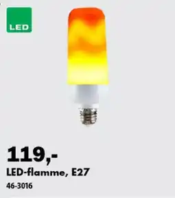 Biltema LED-flamme, E27 tilbud