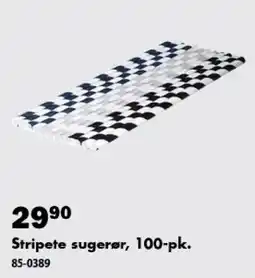 Biltema Stripete sugerør tilbud
