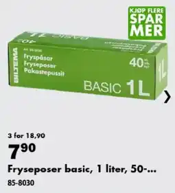 Biltema Biltema fryseposer basic tilbud
