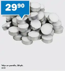 Biltema Telys av parafin tilbud