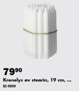 Kronelys av stearin