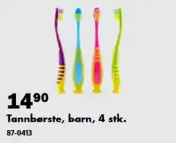 Biltema Tannbørste, barn tilbud