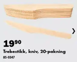 Biltema Treibestikk, kniv tilbud