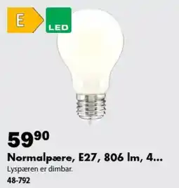 Biltema Normalpære, E27 tilbud