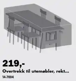 Biltema Overtrekk til utemøbler, rekt... tilbud