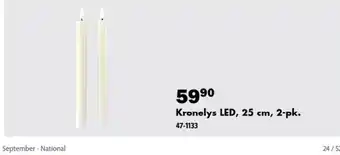 Biltema Kronelys LED tilbud