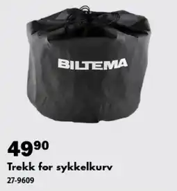 Biltema Biltema trekk for sykkelkurv tilbud
