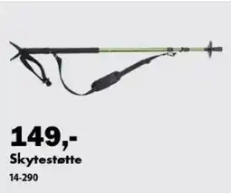 Biltema Skytestøtte 14-290 tilbud