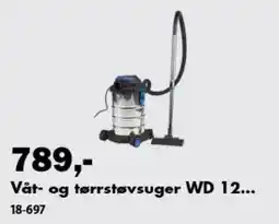 Biltema Våt- og tørrstøvsuger WD 12... tilbud