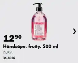 Biltema Håndsåpe, fruity tilbud