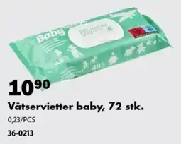 Biltema Våtservietter baby tilbud