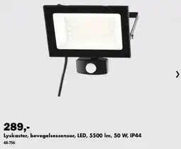 Biltema Lyskaster, bevegelsessensor, LED tilbud