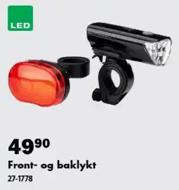 Biltema Front- og baklykt tilbud
