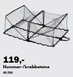 Biltema Hummer-/krabbeteine tilbud