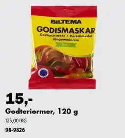Biltema Biltema godteriormer tilbud