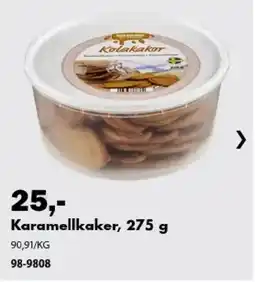 Biltema Kolakakor Karamellkaker tilbud