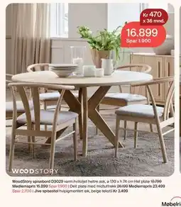 Møbelringen WoodStory spisebord D3029 tilbud