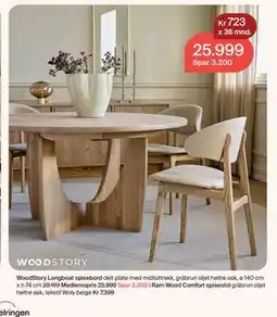 Møbelringen WoodStory Longboat spisebord tilbud
