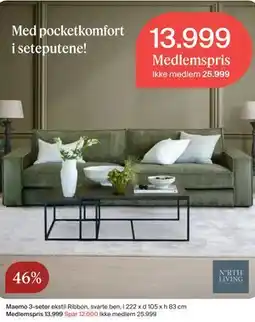 Møbelringen Maemo 3-seter tilbud