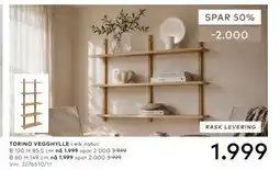 Skeidar TORINO VEGGHYLLE tilbud
