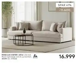 Skeidar ROSSI LUX 3-SETER tilbud