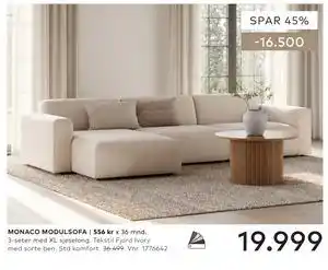 Skeidar MONACO MODULSOFA tilbud