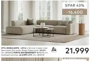 Skeidar STYL MODULSOFA tilbud