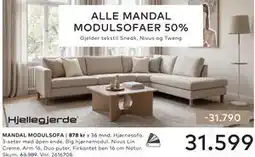 Skeidar MANDAL MODULSOFA tilbud