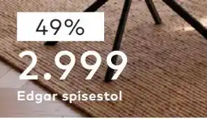 Skeidar EDGAR SPISESTOL tilbud