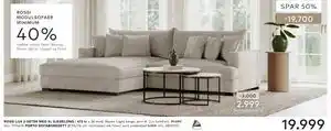 Skeidar ROSSI LUX 2-SETER MED XL SJESELONG tilbud