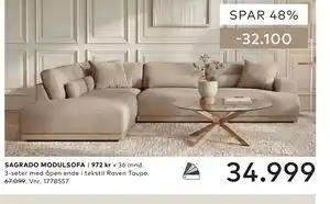 Skeidar SAGRADO MODULSOFA tilbud