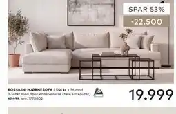 Skeidar ROSSILINI HJØRNESOFA tilbud