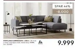 Skeidar PORTLAND HJØRNESOFA tilbud