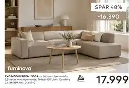 Skeidar EVO MODULSOFA tilbud
