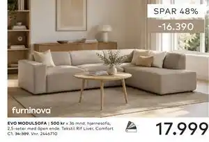 Skeidar EVO MODULSOFA tilbud