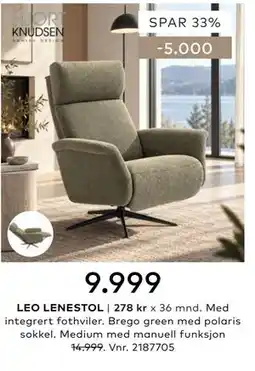 Skeidar LEO LENESTOL tilbud