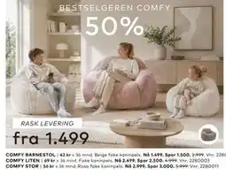 Skeidar BESTSELGEREN COMFY tilbud