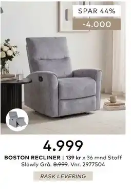 Skeidar BOSTON RECLINER tilbud