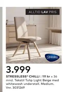 Skeidar STRESSLESS CHILLI tilbud